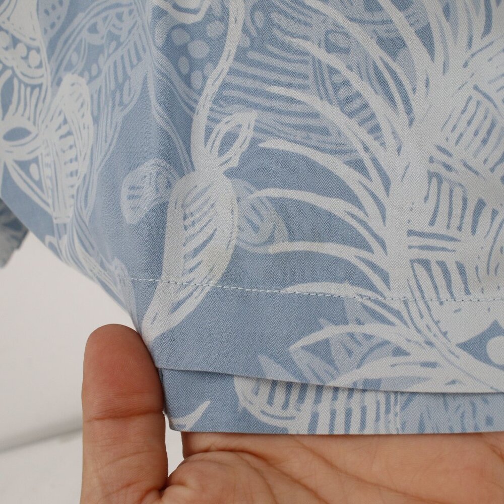 Tommy Bahama Hawaiian Shirt Mens 2XL Silk fish shrimp seafood print loop collar - Picture 11 of 16